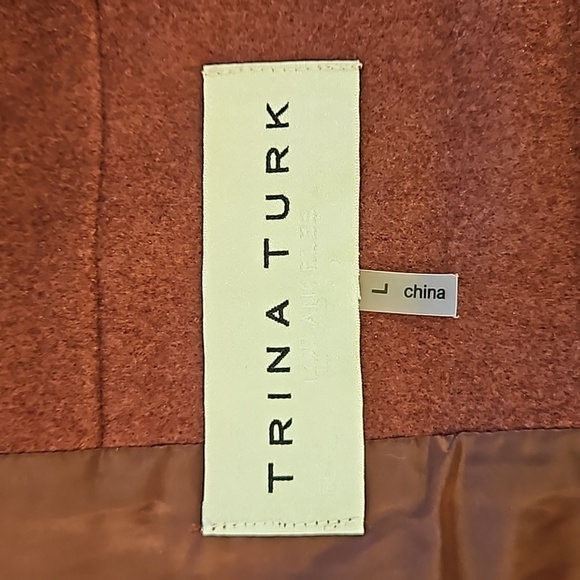 💕TRINA TURK💕 Parker Cape ~ Knit Melton Cab Frank Large L NWT - Picture 12 of 15